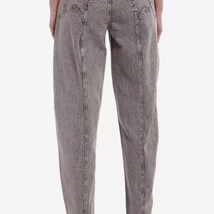 Purple Wash Star Pocket Barrel Denim Pants